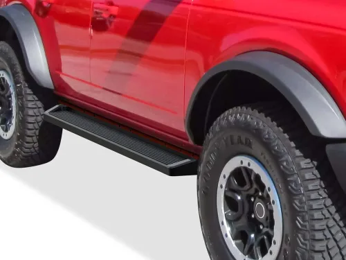 Vista 9 de APS Estribos de 5 pulgadas, color negro mate, compatibles con Ford Bronco 2021-2026 Sport Utility de 4 puertas, acero inoxidable