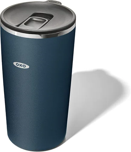 Vista 20 de OXO Strive - Vaso aislado de 24 onzas con tapa deslizante, cobalto oscuro