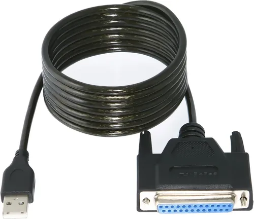 Vista 6 de SABRENT Adaptador de impresora paralelo USB 2.0 a DB25 IEEE-1284 (CB-DB25)