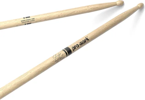 Vista 6 de ProMark Baquetas de batería Classic Attack 747B Shira Kashi Oak Baquetas, punta ovalada de nailon, un par
