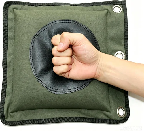 Vista 8 de ZooBoo Wing Chun Kung Fu Bolsa de pared de lona de cuero Kick Boxing Striking Punch Bag