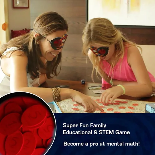 Vista 4 de Chalk & Chuckles Super Math Spy Board Game para niños de 8 a 12 años Practica multiplicación, división, suma y resta Juguete de matemáticas STEM
