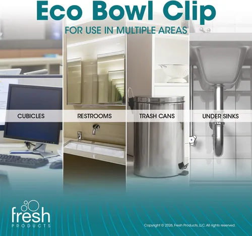 Vista 9 de Fresh Products FRS EBC72 CBLBX Eco-Fresh - Pinza para tazón, flor de algodón, color azul (paquete de 12)