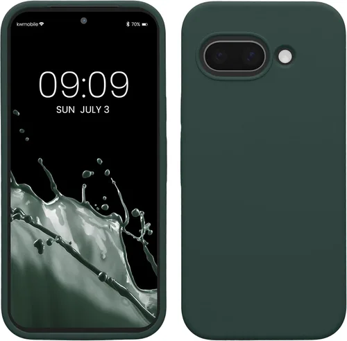 Vista 120 de kwmobile Funda Compatible con Google Pixel 6 Pro - Funda de Teléfono de Silicona TPU con Acabado Suave - Azul Caribe