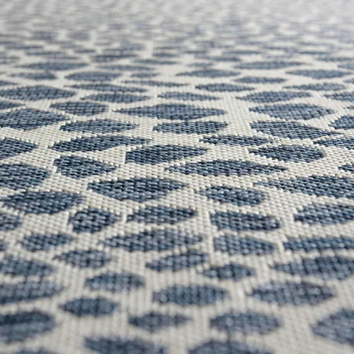 Vista 6 de Unique Loom Outdoor Collection Alfombra de área - Ciudad del Cabo (2' 2' x 3' 1' Rectángulo, Azul/Oliva)