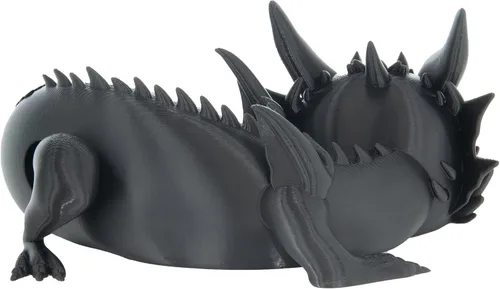 Vista 8 de Costume Wizard Soporte Dragon para Echo Dot 4ª/5ª generación, 3D impreso Dragon Amazon Echo altavoces de escritorio, soporte para Echo Dot 5ª Negro