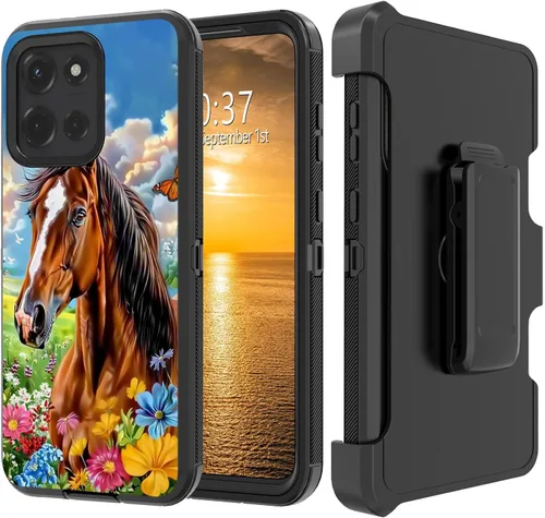Vista 169 de Funda para Moto G Stylus 5G 2023 con funda de clip para cinturón y soporte, resistente de doble capa, resistente a prueba de golpes, para Motorola