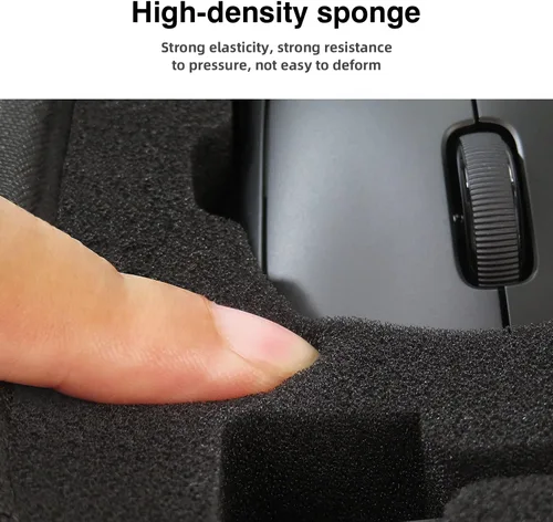 Vista 10 de Estuche rígido de transporte para mouse Logitech G502, estuche portátil para juegos, bolsa protectora de almacenamiento (negro)