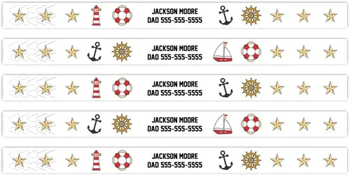 Vista 7 de Pulseras ajustables personalizadas con identificación de seguridad resistente al agua (tema de alerta de alergia)