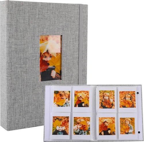 Vista 18 de Polaroid - Álbum de fotos, pequeño libro de imágenes con capacidad para 280 fotos, libro de recuerdos azul para imágenes de 2 x 3 pulgadas, álbum
