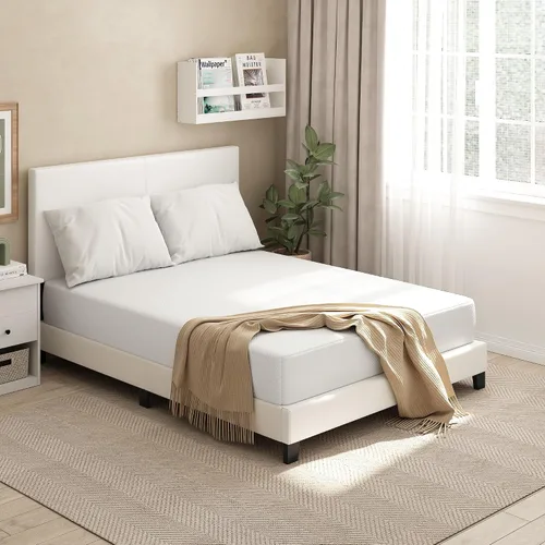 Vista 14 de Furinno Tidur - Colchón de espuma viscoelástica de gel refrescante, 10 pulgadas, individual, color blanco