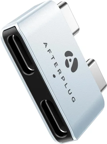 Vista 9 de Extensor USB-C dual para MacBook con funda, adaptador de paso Medianoche