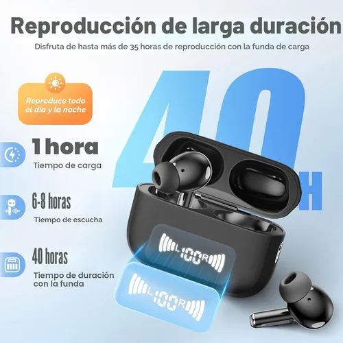Vista 3 de Auriculares inalámbricos, auriculares Bluetooth 5.3 inalámbricos