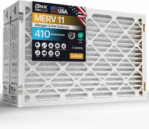 Vista 28 de BNX TruFilter - Filtro de aire MERV 11 de 10 x 10 x 1 pulgadas (paquete de 4) – Fabricado en Estados Unidos – Defensa contra Alérgenos Filtros