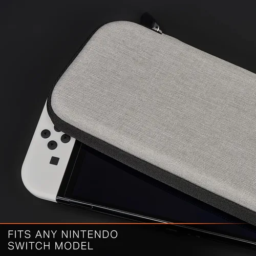 Vista 7 de PowerA Slim Case for Nintendo Switch - OLED Model, Nintendo Switch or Nintendo Switch Lite - Grey, Protective Case, Gaming Case, Console Case