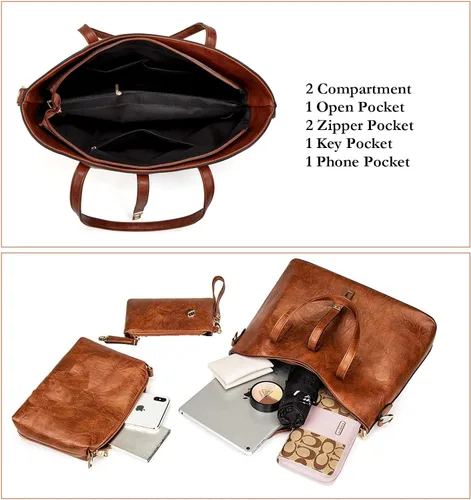 Vista 7 de YNIQUE Carteras y bolsos de mano para mujer, bolsos de hombro