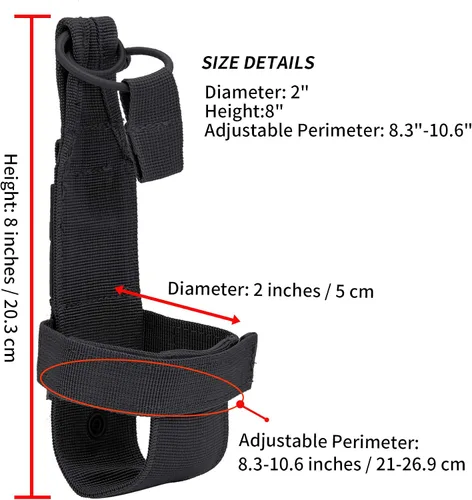 Vista 6 de Bolsas tácticas Molle multiusos de nailon militar, bolsa de utilidad, bolsas de parches desmontables para arnés de chaleco de perro
