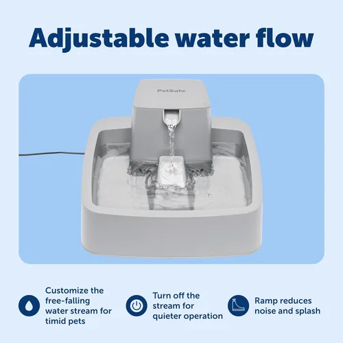 Vista 4 de PetSafe Oasys - Fuente mediana para mascotas de 1 galón (128 onzas), fuente de agua para gatos o perros de raza media, dispensador de agua filtrado
