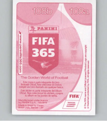 Vista 2 de Pegatinas Panini FIFA 365 2016-17 Central/Sudamérica #108 Paolo Guerrero/Vincent Aboubakar CR Flamengo/Porto - Adhesivo oficial de álbum de fútbol