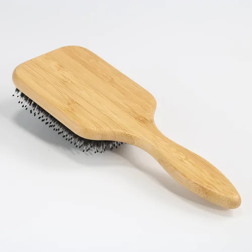 Vista 9 de BESTOOL Cepillo de pelo de jabalí y cerdas de nailon para todos (mujeres, hombres, niños) para cabello húmedo y seco, masaje desenredante, mejora