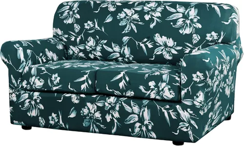 Vista 9 de H.VERSAILTEX Fundas de sofá superelásticas de 2 piezas para fundas de sillón, fundas de silla de sala de estar, con estilo moderno suave y grueso
