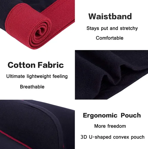 Vista 4 de Aserlin - Calzoncillos para hombre 5 unidades algodón sin recorrer