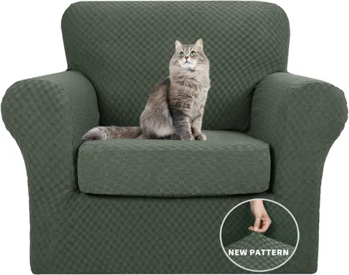 Vista 106 de YEMYHOM - Fundas elásticas para cojín individual, protector de sofá, silla, asiento, funda deslizante, funda suave de sofá, reemplazo, grande, a