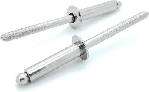 Vista 10 de BCP Fasteners 100 remaches ciegos de acero inoxidable 304 (#6-8) 3/16" diámetro x 1/2" agarre (BCP181)