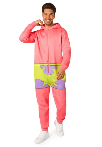 Vista 2 de Disfraz de Onesie Adulto Patrick de Bob Esponja Multicolor