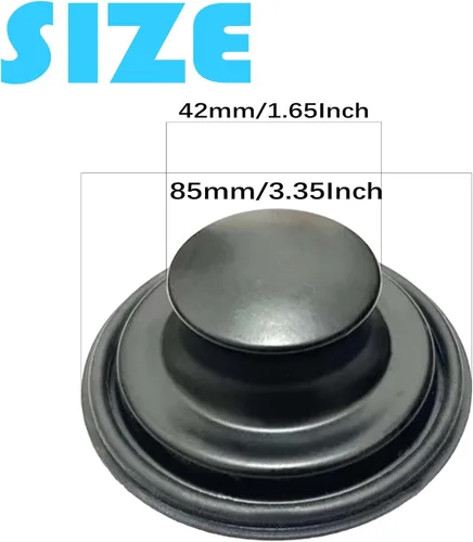 Vista 2 de Tapón de fregadero de cocina de 3.35 pulgadas para tapón de eliminación de basura, tapón de eliminación de basura inoxidable para drenaje de cocina
