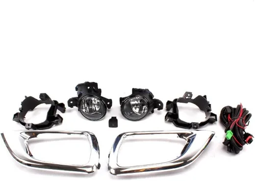 Vista 2 de Faros antiniebla de repuesto para Nissan Navara / Frontier/ NP300 Pick Up 2015 ~ 2018 Kit de montaje de faros antiniebla delanteros (un par)