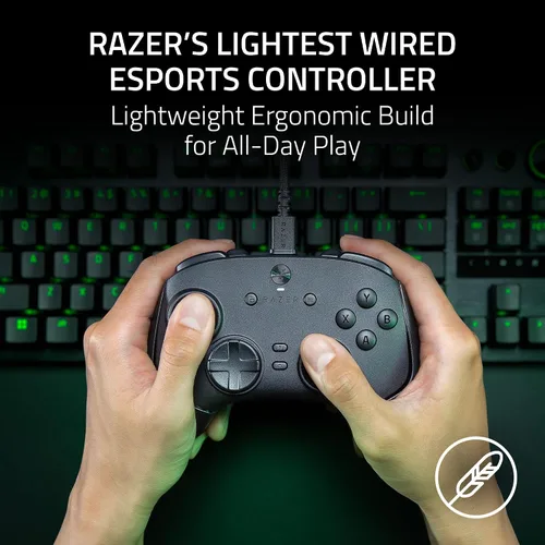 Vista 4 de Razer Wolverine V3 Tournament Edition 8K PC Wired Gaming Controller: 8000 Hz Polling Rate - TMR Thumbsticks w/Swappable Caps - Ergonomic Design - 6