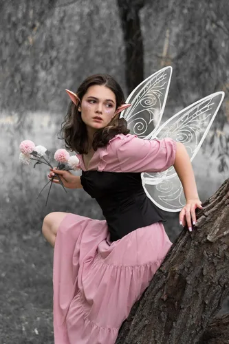 Vista 5 de caretoto Fairy Wings for Adults Halloween Fairy Costume Dress Up Sparkling Sheer Wings Angel Wings for Kids Girls Women