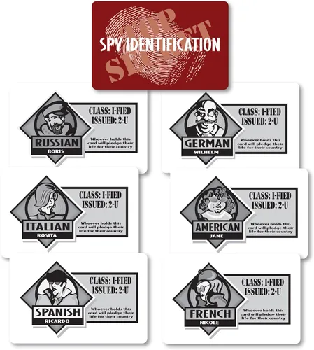 Vista 5 de SPY ALLEY Juego de dados - Juego de dados de viaje rápido y fácil. Juego de adivinanzas de identidad oculta para niños y adultos.
