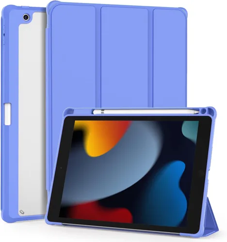 Vista 8 de OKP Funda para iPad de 9ª/8ª/7ª Generación (2021/2020/2019), Fundas para iPad de 10.2 pulgadas con Soporte Tríptico, Funda Delgada para iPad