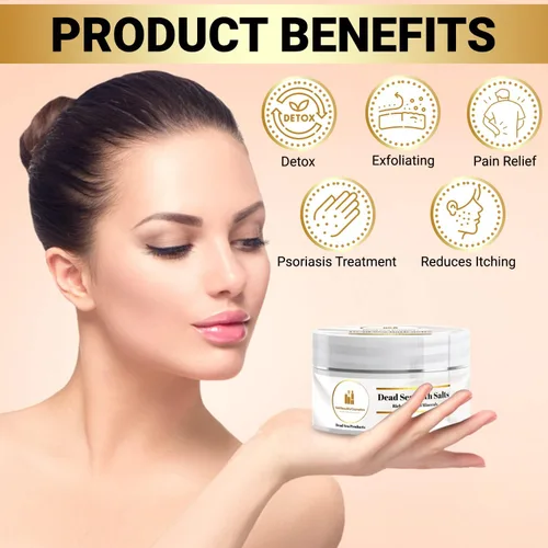 Vista 3 de Bold Beautiful Cosmetics - Sal de baño del mar muerto y remojo de pies por Bold Beautiful Cosmetics Natural Skin Rejuvenecimiento de la piel