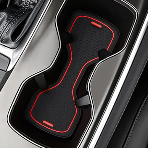 Vista 8 de Portavasos para automóvil compatible con accesorios Accord, posavasos impermeables, tapete antideslizante para portavasos de automóvil para Accord