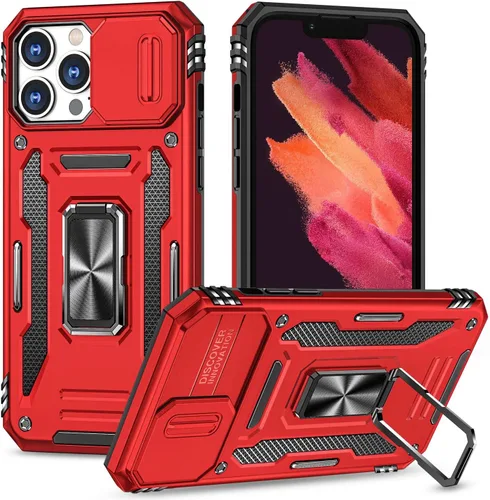 Vista 11 de Funda para iPhone 12 Pro Max con cubierta deslizante para cámara, con soporte para anillo de dedo, soporte magnético para automóvil, para iPhone 12