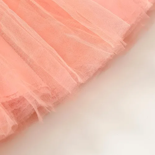 Vista 4 de LYQTloml Vestidos de bebé niña con volantes de manga larga con lazo entretejido floral princesa tutú faldas ropa para niñas pequeñas