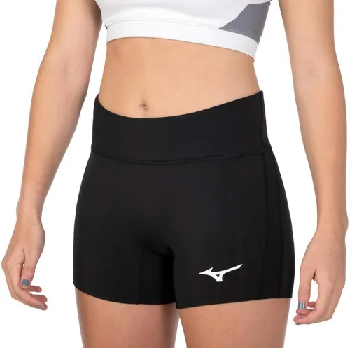 Vista 3 de Mizuno Pantalón corto de voleibol con entrepierna elevada de 4 pulgadas para mujer