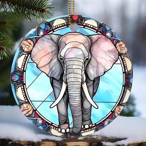 Vista 13 de Touber Adorno Navideño, Adorno de Navidad, Idea de Regalo de Vacaciones, Recuerdo Familiar, Cerámica Redonda, Intercambio de Regalos, Idea de Abeja