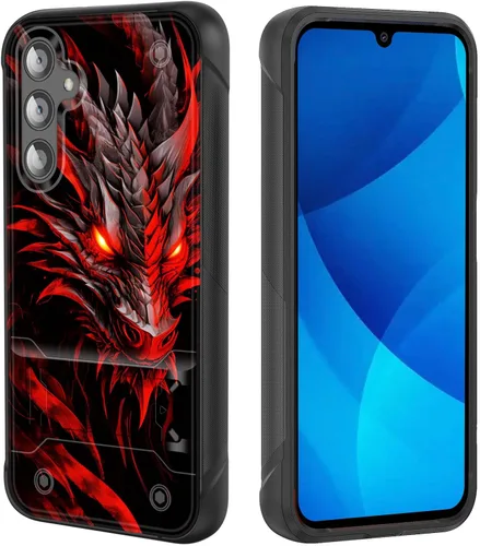 Vista 18 de Funda para Galaxy S25, de doble capa, resistente, a prueba de golpes, con soporte, funda protectora militar a prueba de caídas para Samsung Galaxy