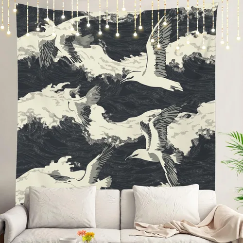 Vista 26 de Shrahala Brown Golden Tapestry, Lion Wall Hanging Hd Print Polyester Backdrop For Dorm Room Bedroom 30 X 40 In