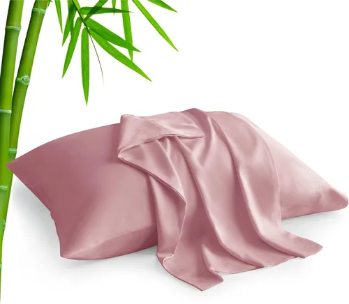 Vista 48 de BEDELITE - Juego de 2 fundas de almohada con solapa, tamaño estándar, rayón de bambú, frescas, suaves y transpirables, para personas calurosas