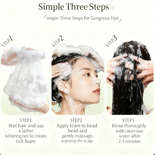 Vista 7 de NovaCharm 1 paquete Nature Seven Green Soap Shampoo Bar-Hair Strengthening Nature Triangle Shampoo Bar para adultos Usman Grass Sampoo-Para todo
