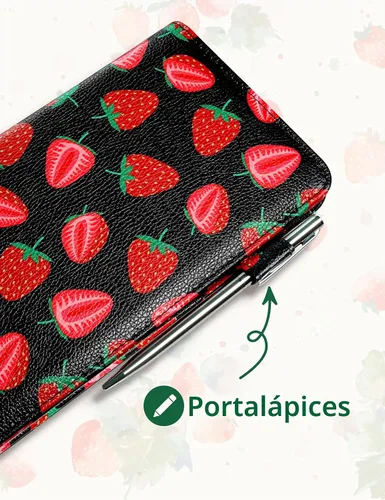 Vista 4 de Libreta para servidores con bolsillo con cremallera y cierre magnético, libreta de servidor, libro para camarera, libro de servicio con bolsillo