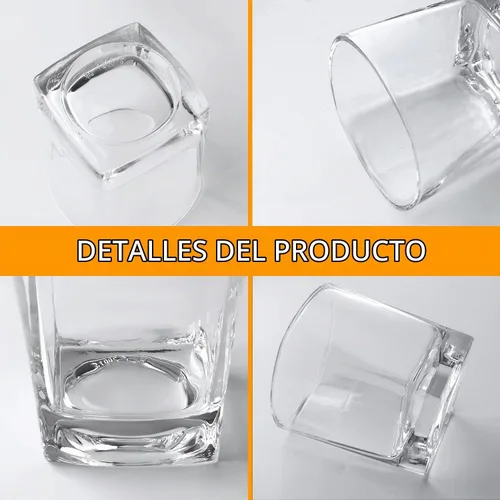 Vista 3 de Maredash Juego de 8 vasos para beber, juego de cristalería que incluye 8