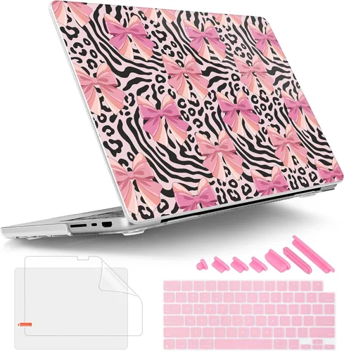 Vista 17 de Tuiklol - Funda para MacBook Pro de 14 pulgadas, versión 2026, 2025, 2024 Noche bosque oscuro