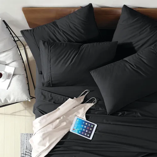 Vista 17 de Swift Home Juego de sábanas de microfibra Twin de 4 piezas (incluye 1 funda de almohada adicional), ultrasuave cepillado - extremadamente duradero