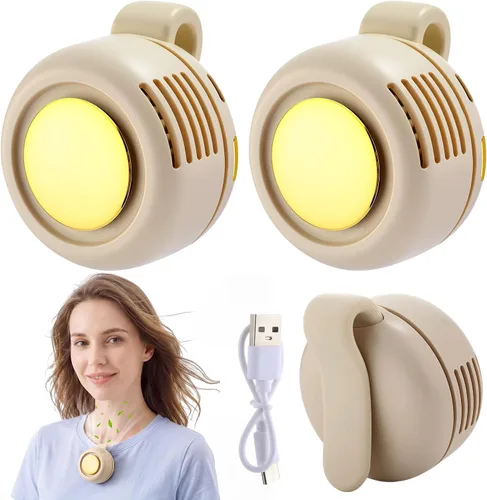 Vista 11 de Paquete de 6 mini ventiladores silenciosos portátiles sin aspas Verde